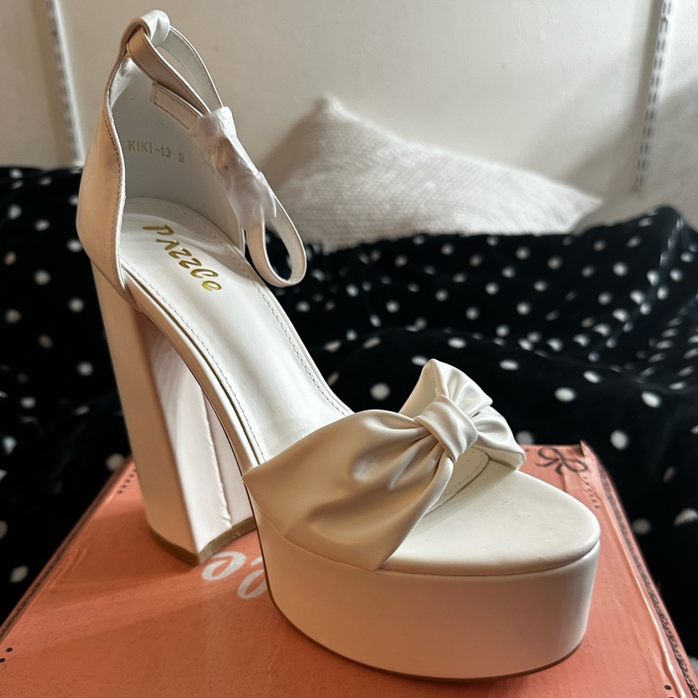 White Fashion Nova Heels